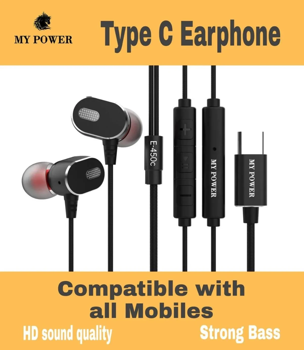 Type C earphone E450c
