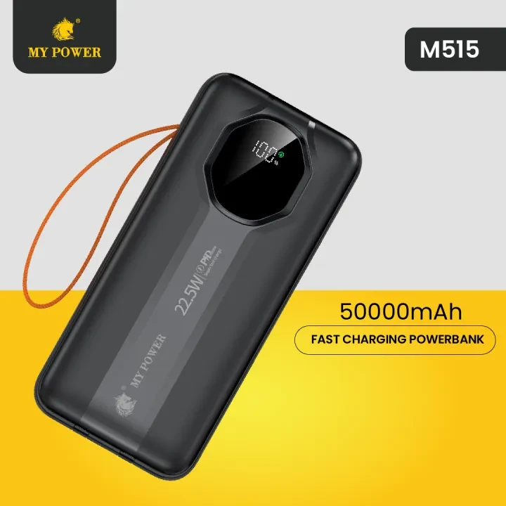 Mypower 50000mah Fast Charging Powerbank | TypeC Output | QC 3.0 PD 22.5W | Multi Port | M515