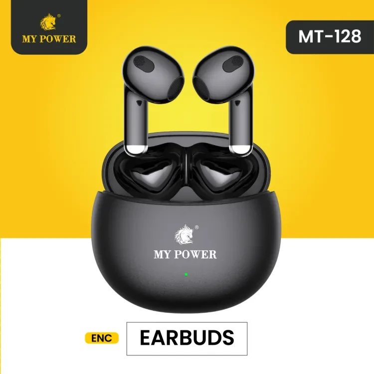My Power MT128 ENC Earbuds, Handsfree HD Calling, High Bass | BT 5.3